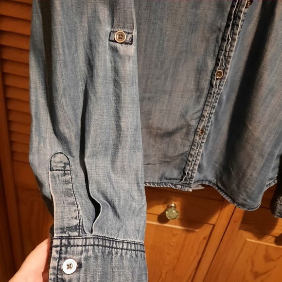 Jordache 100 % Tencel Denim Shirt - Picture 4 of 8